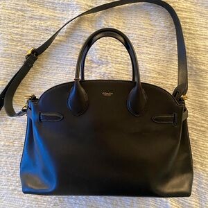 Coach Black Leather Satchel Bag